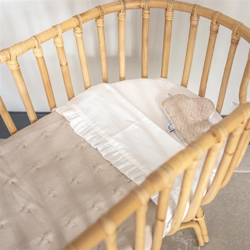Blanket crib lined chamonix camel 80X100