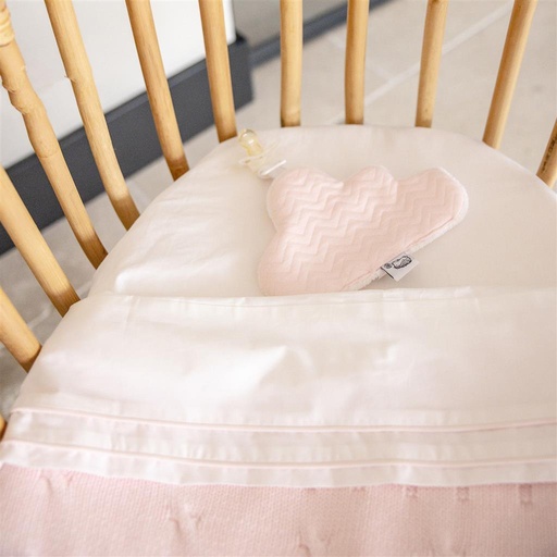 Blanket crib lined chamonix poudre 80X100