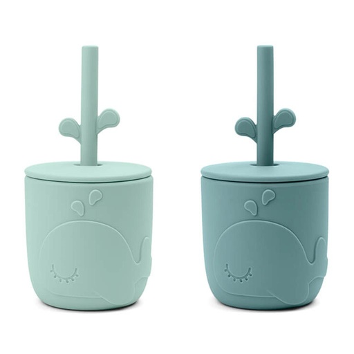 Drinking cup (2-pack) Wally blue 