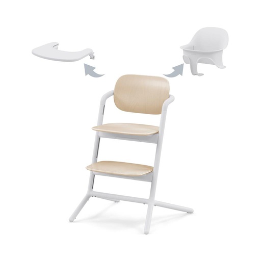 Dining chair lemo 3-in-1 sand white 