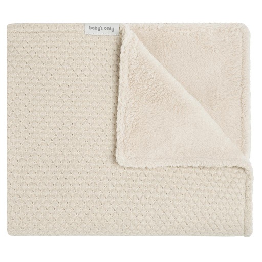Blanket crib teddy sky warm linen 70X95