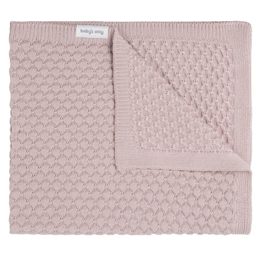 Couverture berceau chunky sky old pink 70X95