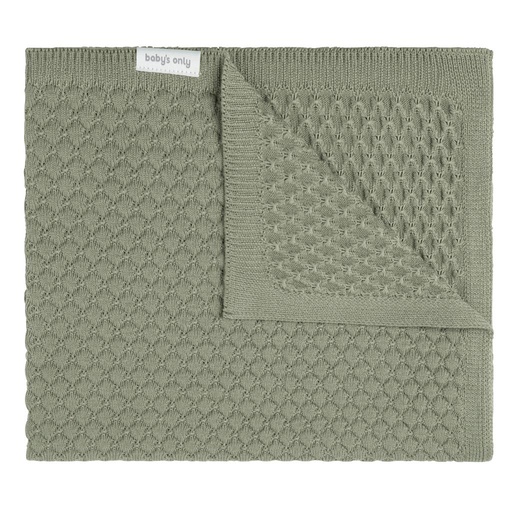 Blanket crib chunky sky urban green 70X95