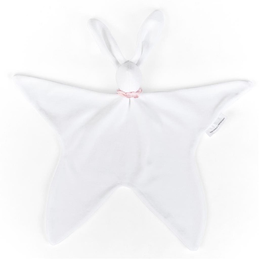 Doudou velours coton rose