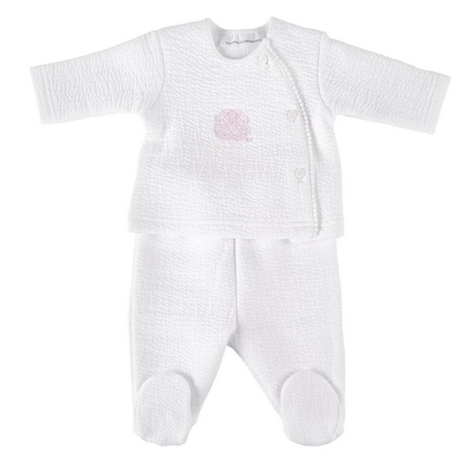 Ensemble wit-roze 