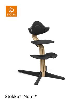 Dining chair oak black 