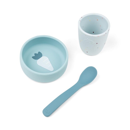 Eetset (silicone) 1st meal blue 
