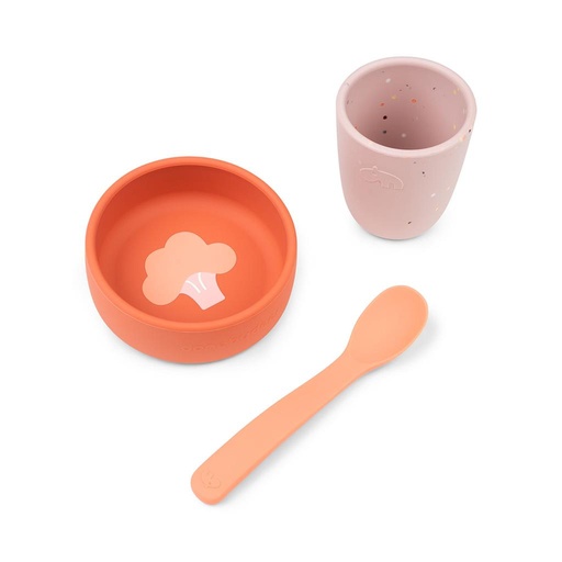 Eetset (silicone) 1st meal papaya