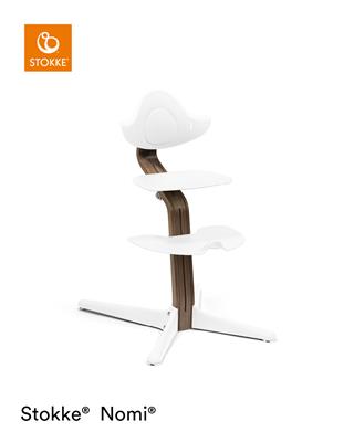 Dining chair walnut white 