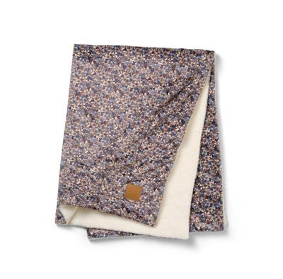 Deken pearl velvet Elodie blue garden 