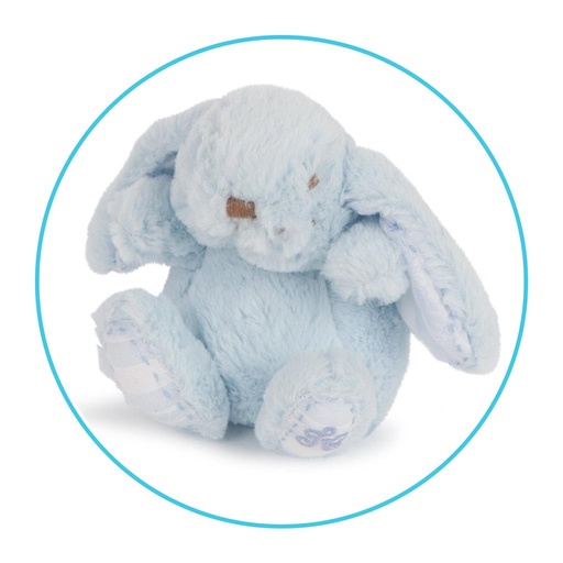 Konijn Augustin 12cm bleu ciel 