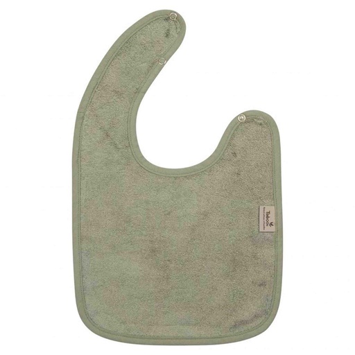 Bib with push button whisper green 