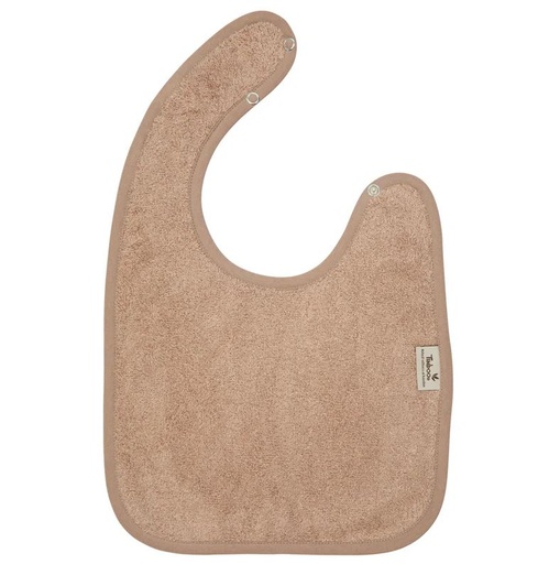Bavoir avec bouton poussoir savannah sand 