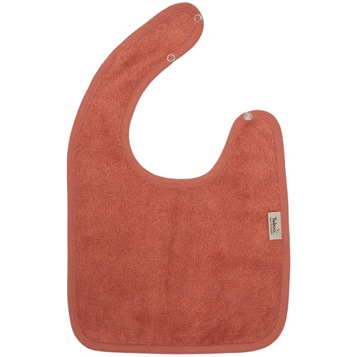 Bib with push button apricot blush