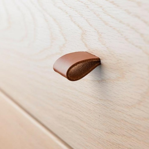 Poignées en cuir (6 pièces) pour commode brown 