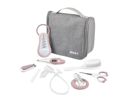 Take-home toiletry bag (9 accessories) old pink 