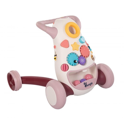 Loopwagentje b-walking aid jumpy pink 