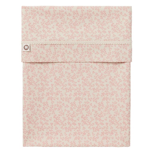 Crib sheet botanical misty rose 80X100
