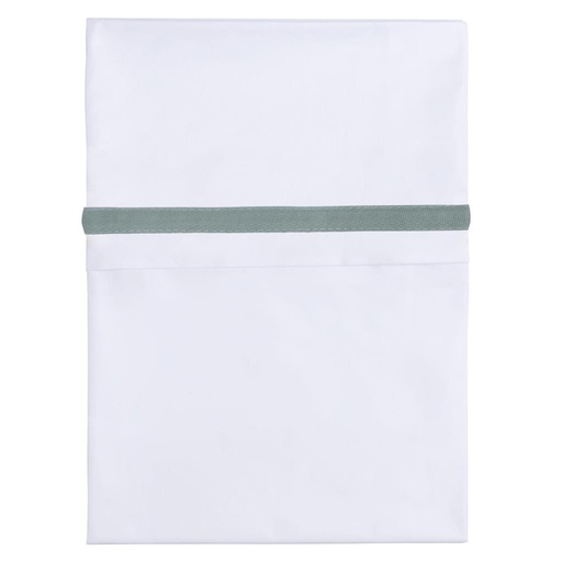 Drap de berceau (passepoil tissé) baby's only sea green