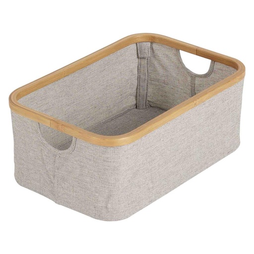 Basket for vanity and changing table gray