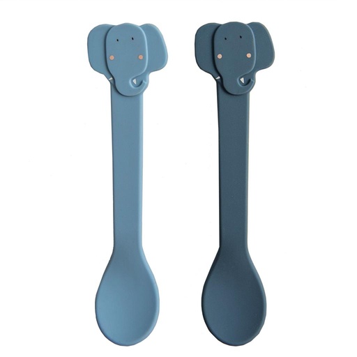 Cuillères en silicone (paquet de 2) mrs. elephant 