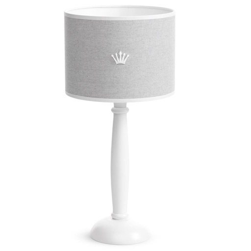 Lampshade table lamp Bristol crystal gray