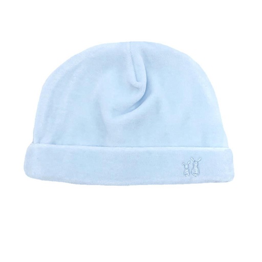 Muts velours light blue 