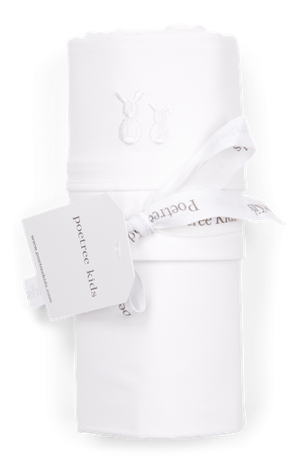 Crib sheet poetree kids white 