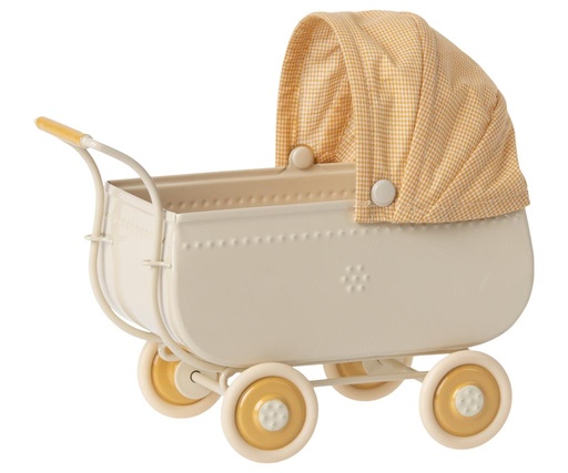 Mini poussette jaune  