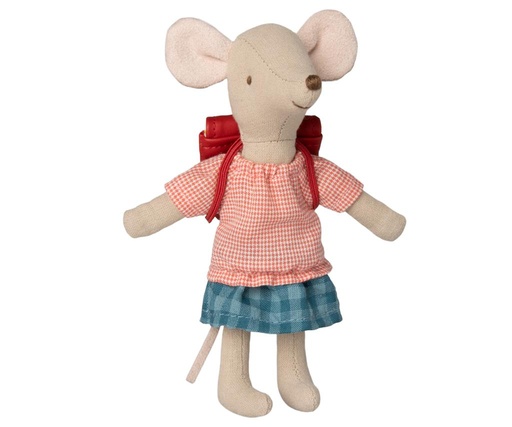 Mouse big sister with bag red  
