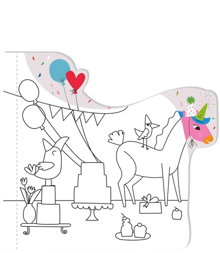 Magic water painting book unicorns  