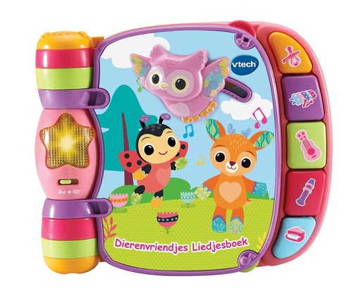 Carnet de chants amis des animaux rose  