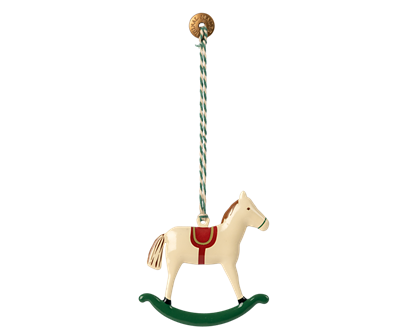 Metal ornament - rocking horse  