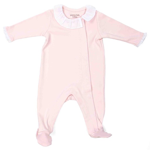 Crawler suit Chevron star pink 
