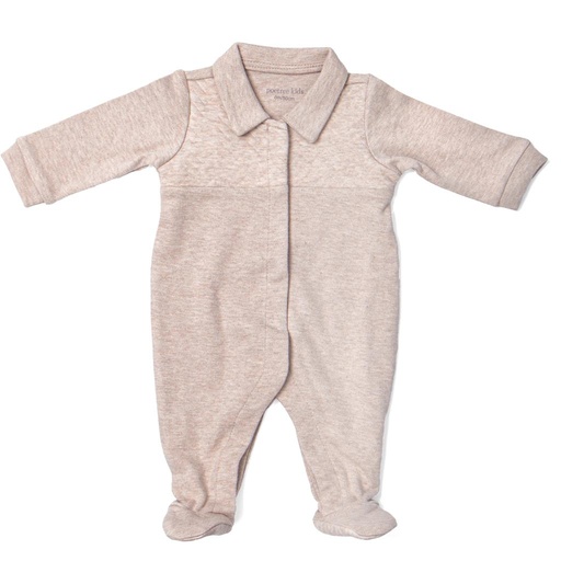 Crawler suit Chevron light camel 