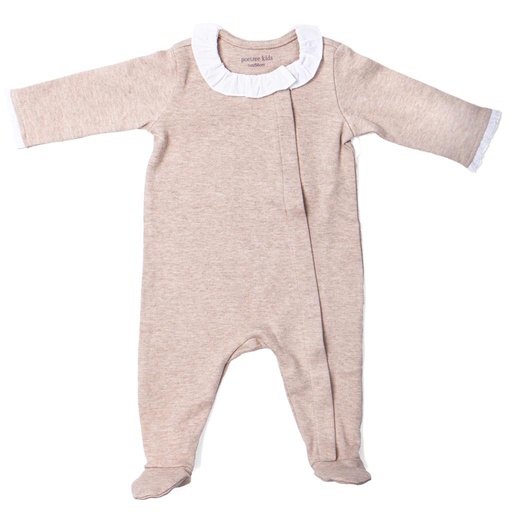 Crawler suit Chevron light camel 