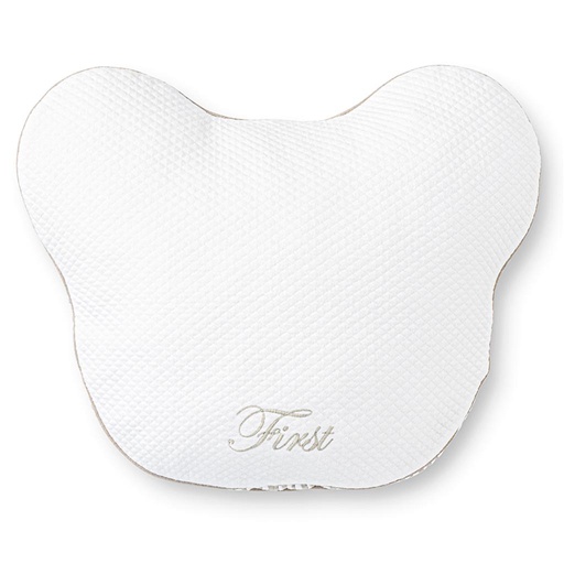 Coussin berekop Teddy ethnique sable blanc