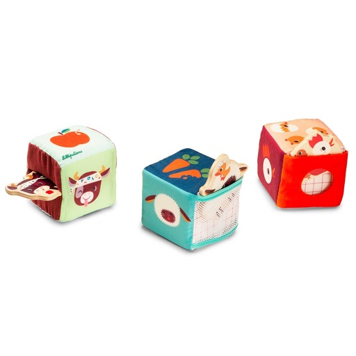 Ferme de cache-cache à cubes  