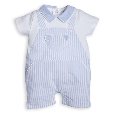 Combinaison bébé teddy blanc-azzuro