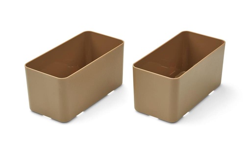Storage box Jamal L 2-pack oat 