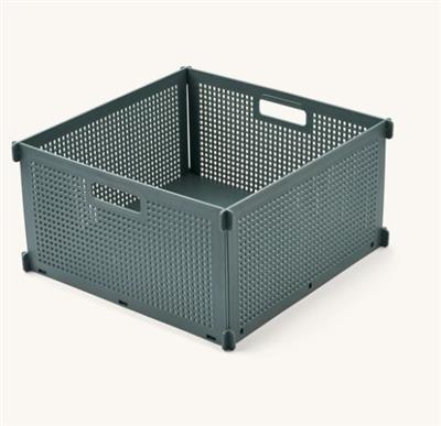 Storage box M Dirch whale (blue) 