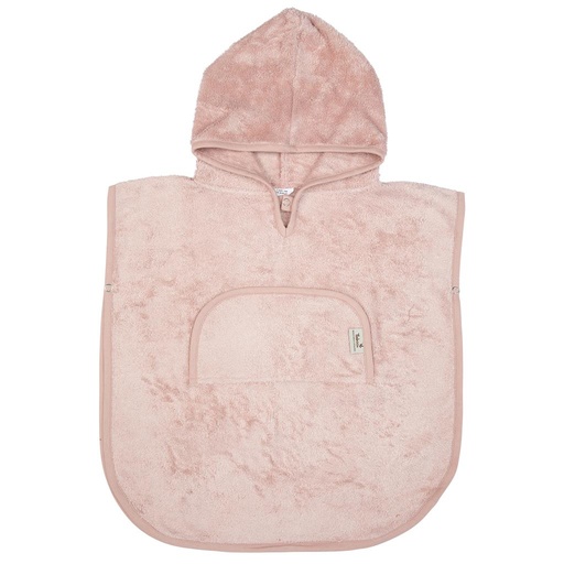 Poncho col V (2-4y) misty rose 