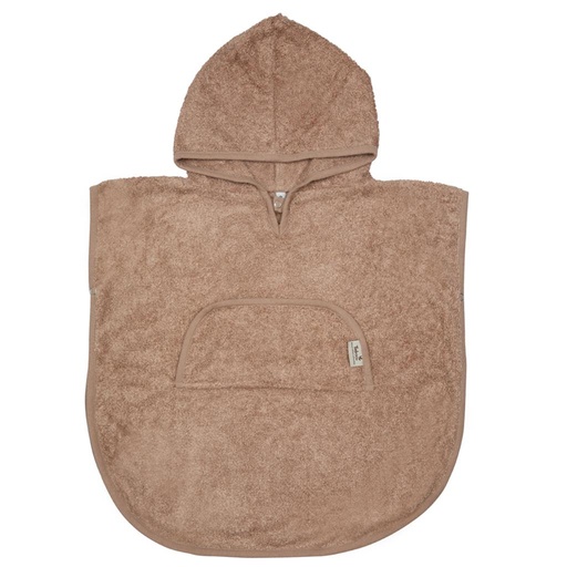 Poncho col V (2-4ans) savannah sand