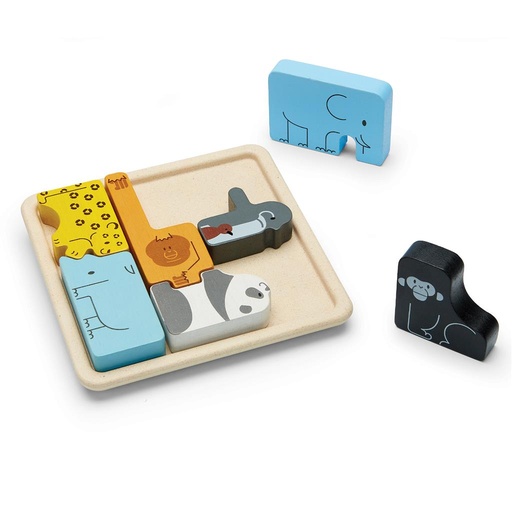 Puzzel dieren multi color