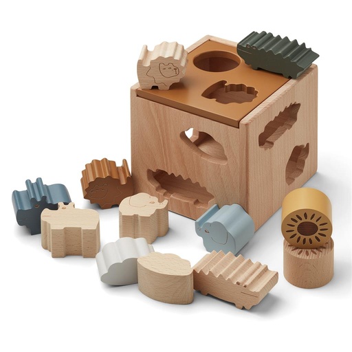 Puzzle cube Gary safari - golden caramel multi mix 