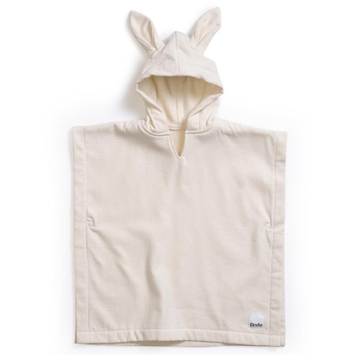 Poncho bath kids Elodie vanilla white