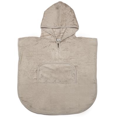 Poncho col V feather grey 