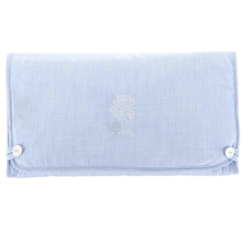 Oreiller de voyage bleu doux