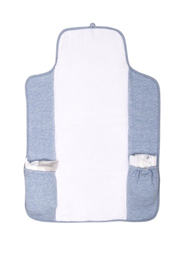 Travel wash pillow poetree kids chevron denim blue 