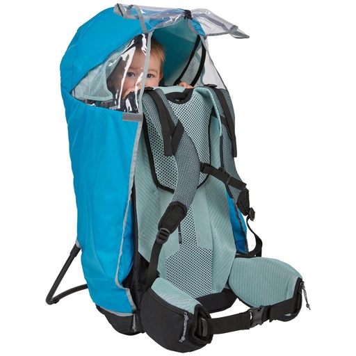 Rain cover for back carrier sapling light blue